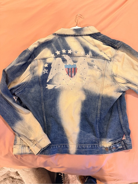 Ralph Lauren Jackets & Blazers - Vintage Ralph Lauren Acid-Wash Denim Jacket with Eagle Shield Patch
